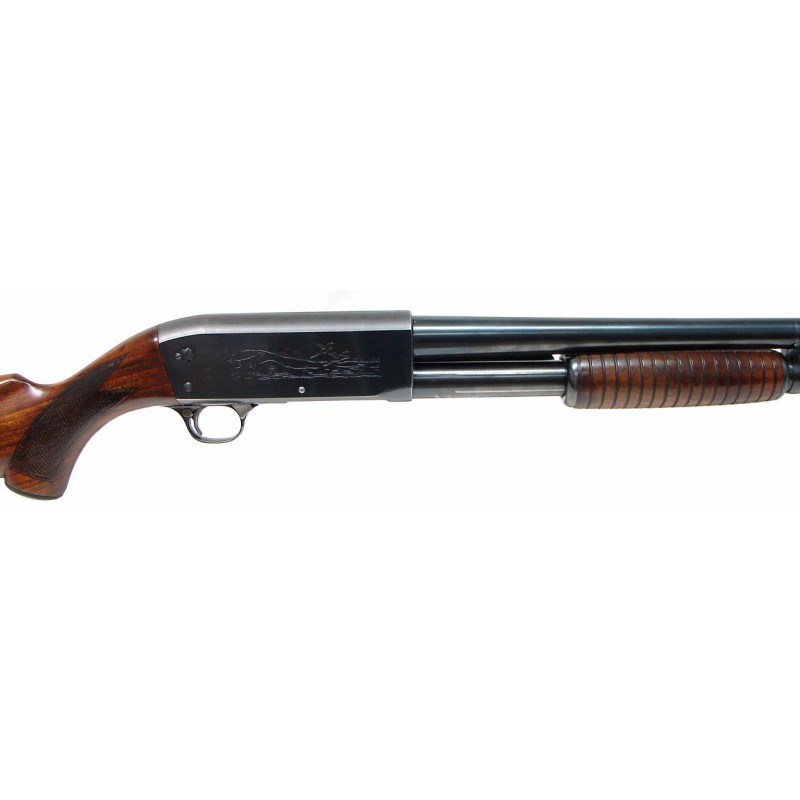 Ithaca 37 12 gauge shotgun. Pump action shotgun with 30
