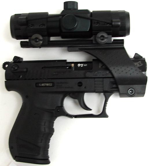 Walther P22 22 Lr Caliber Pistol With Red Dot Sight And Mount 2