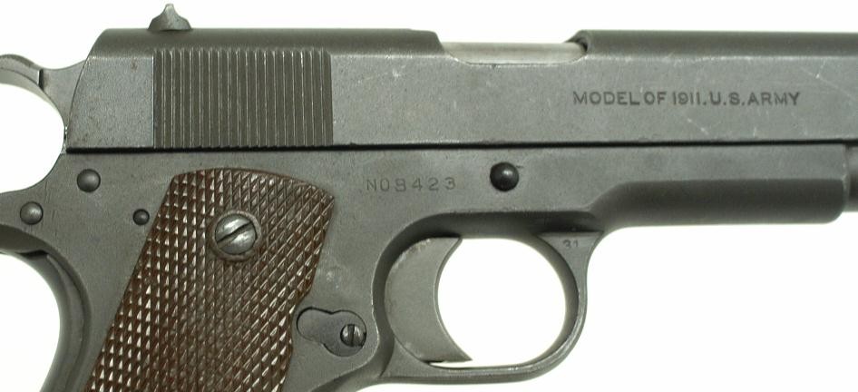 Us Model 1911 45 Acp Pistol Augusta Arsenal Marked Rem Umc Frame Colt Slide Pr4191 8438