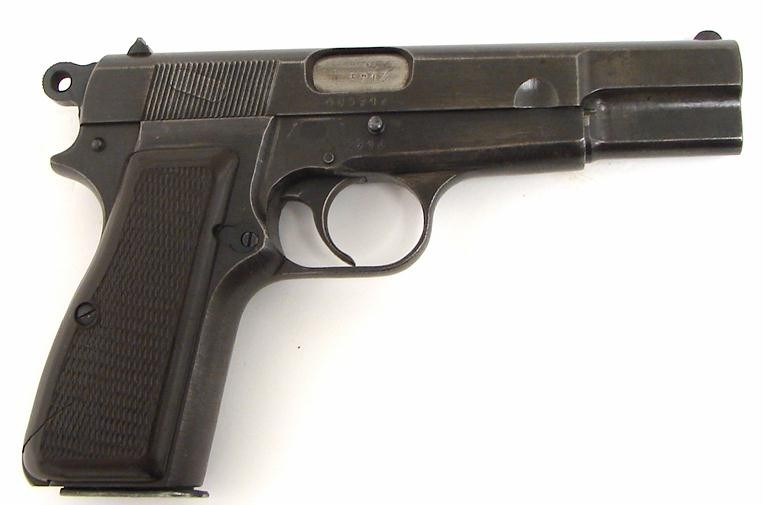 FN Hi Power 9mm para caliber German military WWII issue pistol. Has ...