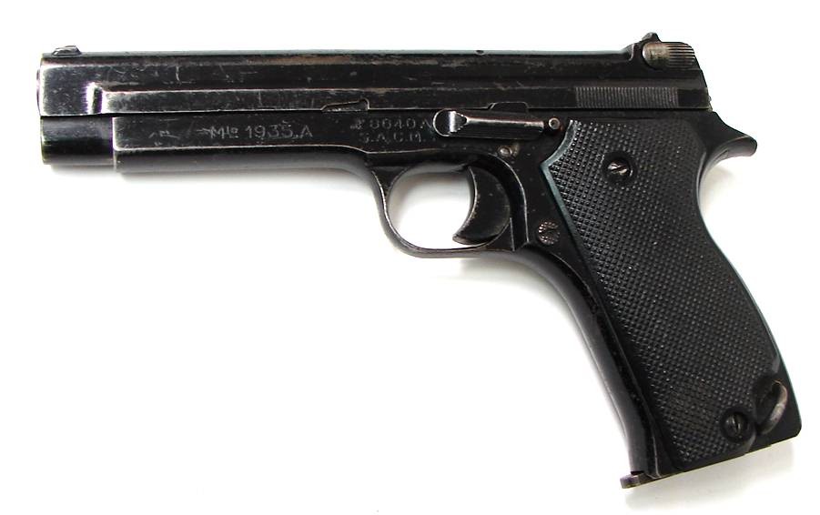 S.A.C.M. 1935-A .32 French Long caliber pistol. Early 1940s production ...