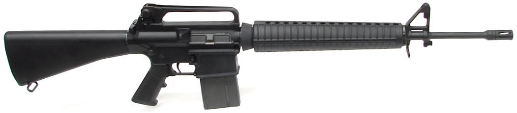 Armalite AR-10A2 .308 caliber rifle with 20 barrel, flash suppressor ...