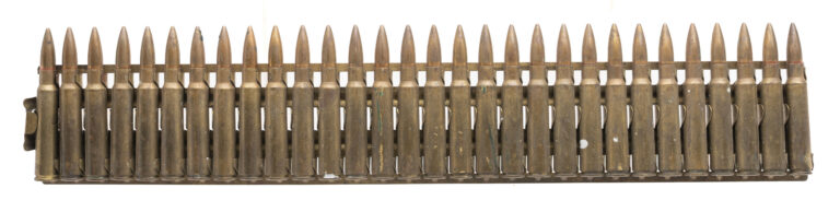 Japanese 7.7x58mmSR 30-round HMG feed strip