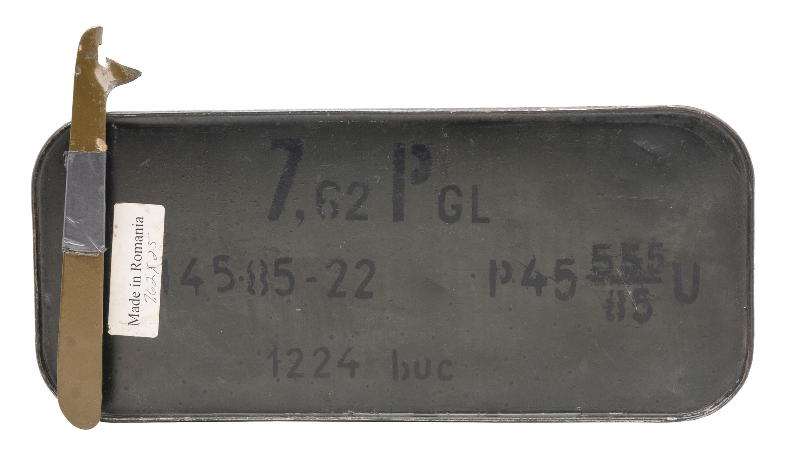 Spam can of Romanian 1,224 rounds of 7.62x25mm (MM5722)