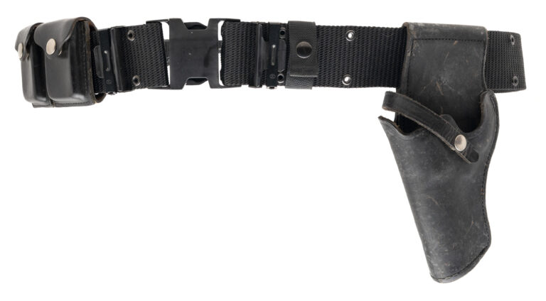 USGI ALICE type pistol belt with leather holster