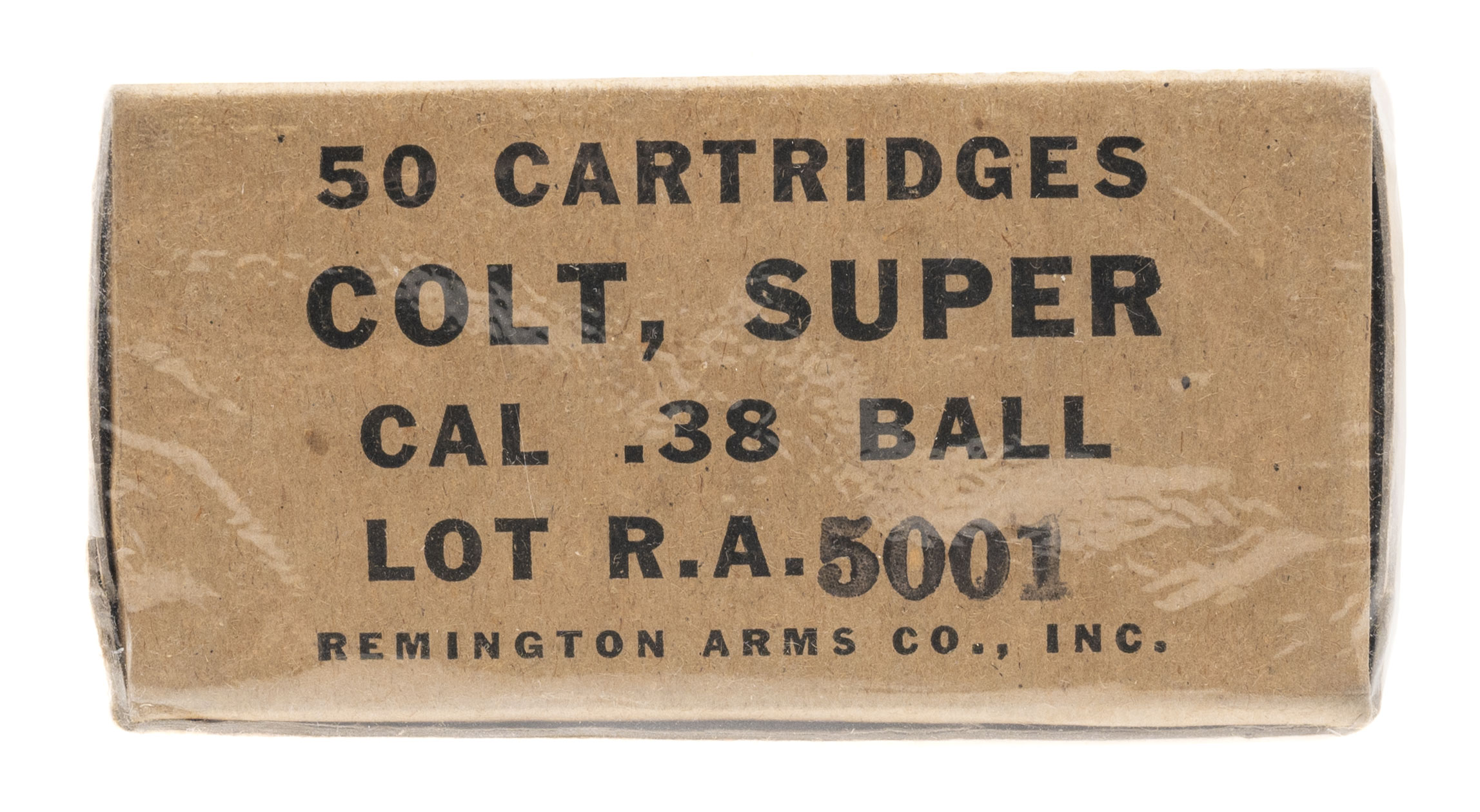 WWII Remington Arms CO Colt Super .38 Ball Ammo 50 Rounds (AM2162)