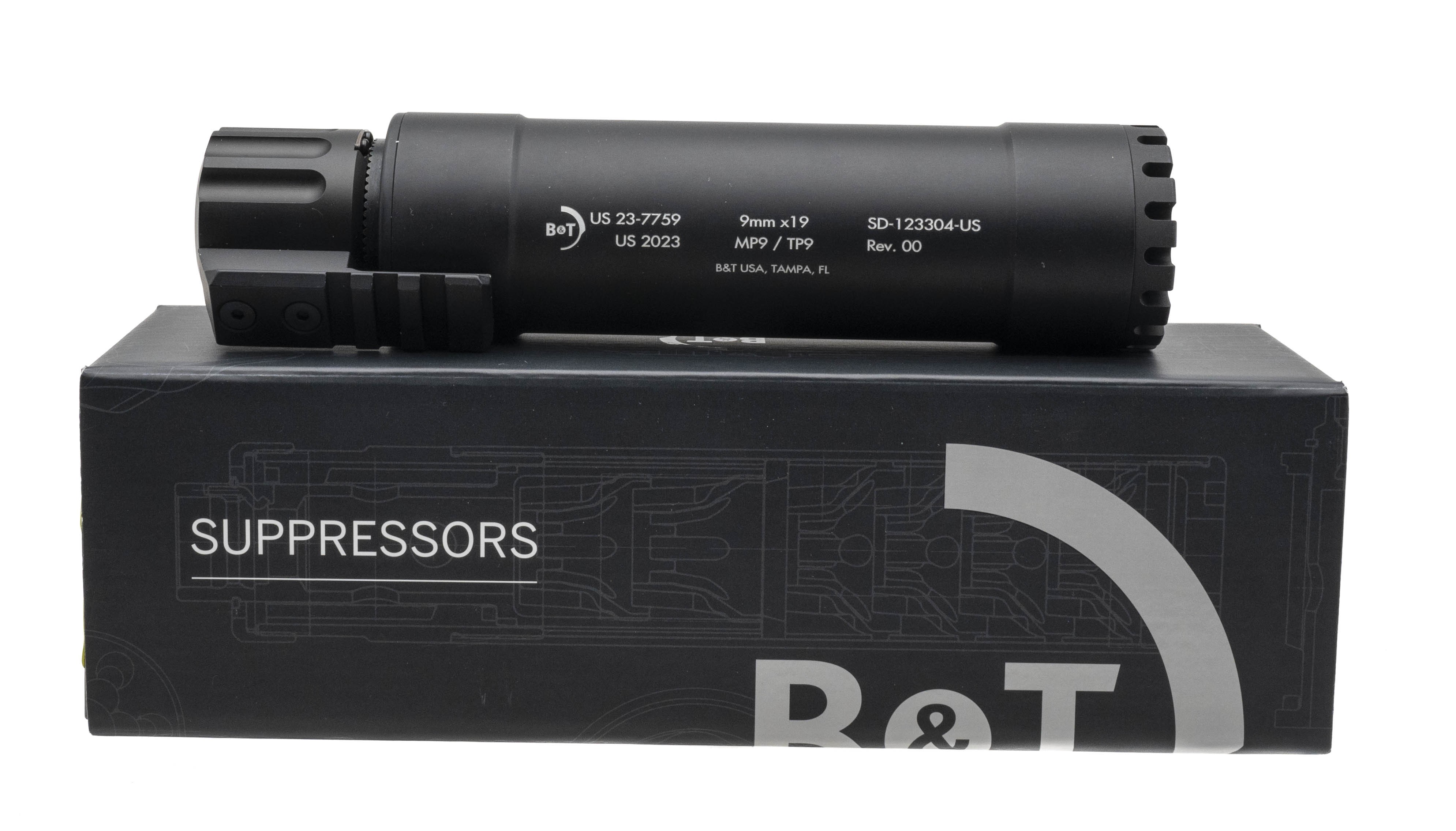 (SN:23-7758) B&T MP9/TP9 9mm Suppressor (NGZ4651) NEW