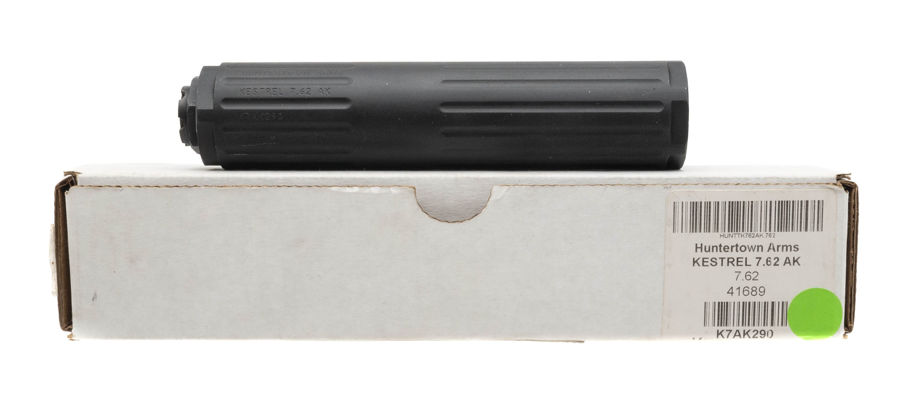 (SN: K7AK290) Huntertown Arms Kestrel 7.62 AK Suppressor 7.62 (NGZ4802) New