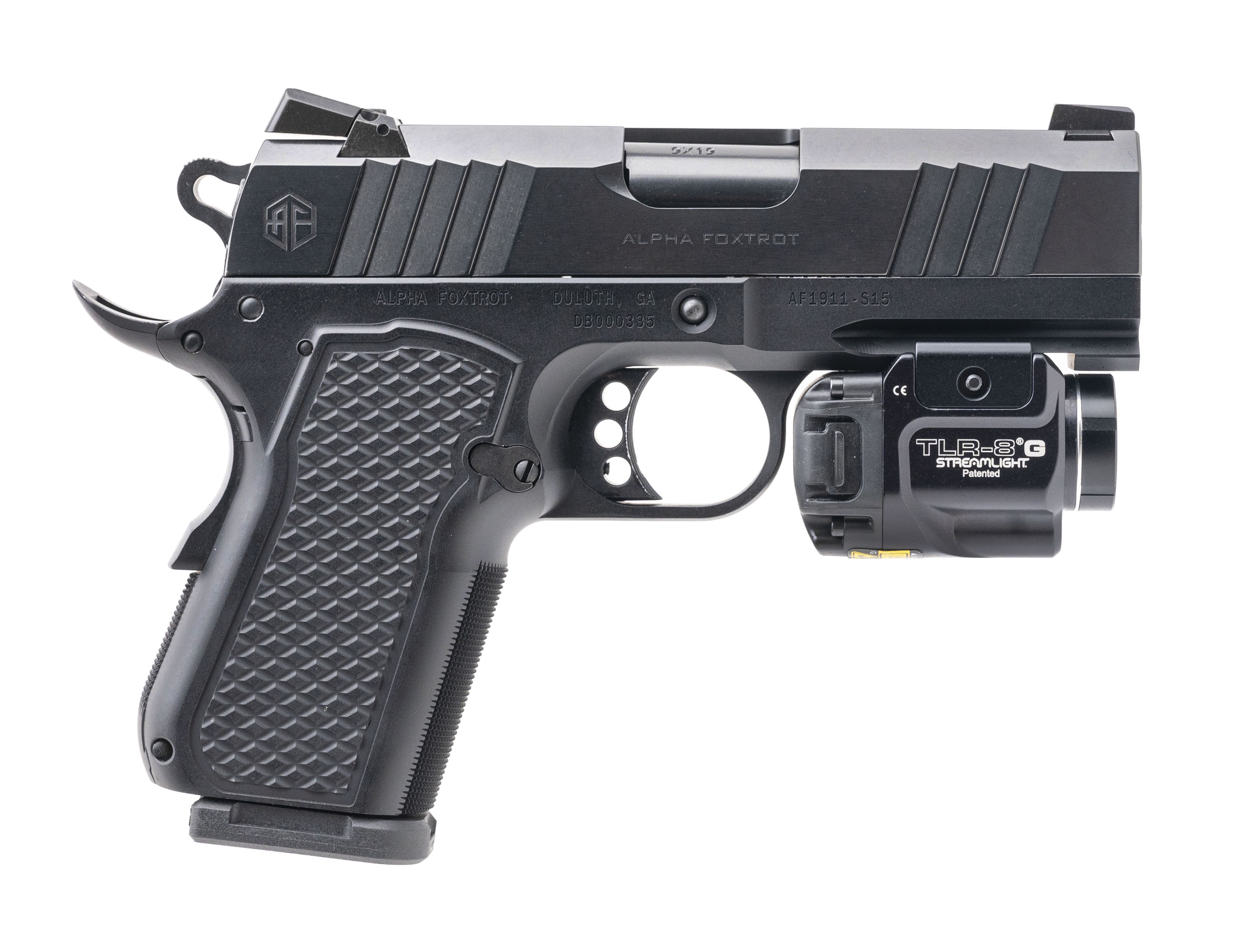 Alpha Foxtrot 1911-S15 Pistol 9mm (PR69616) - Collector’s Firearms