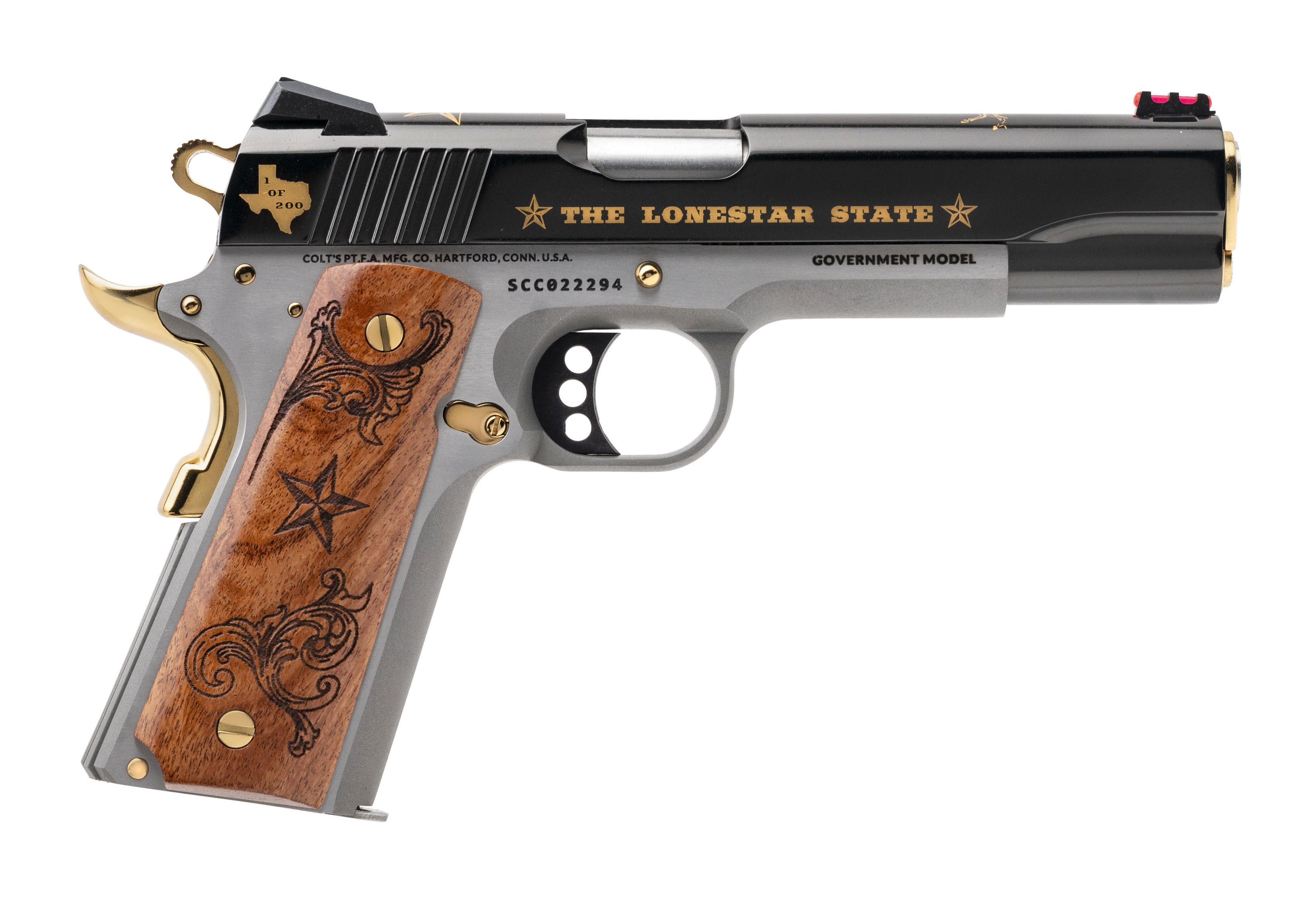 (SN: SCC022244) Custom & Collectable Colt 1911 "Lonestar II" Pistol .45 ACP (NGZ5071) New