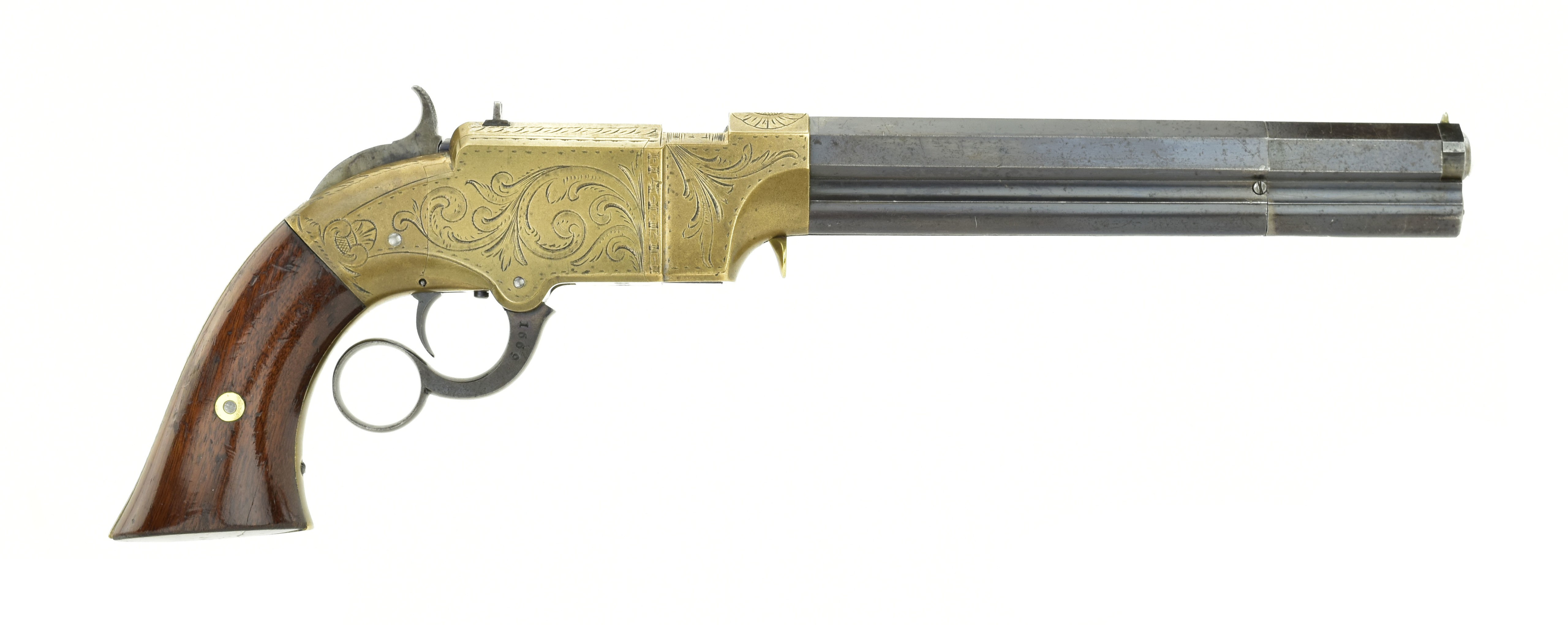 Factory Engraved Volcanic Large Frame Navy Pistol .41 Caliber (W10366)