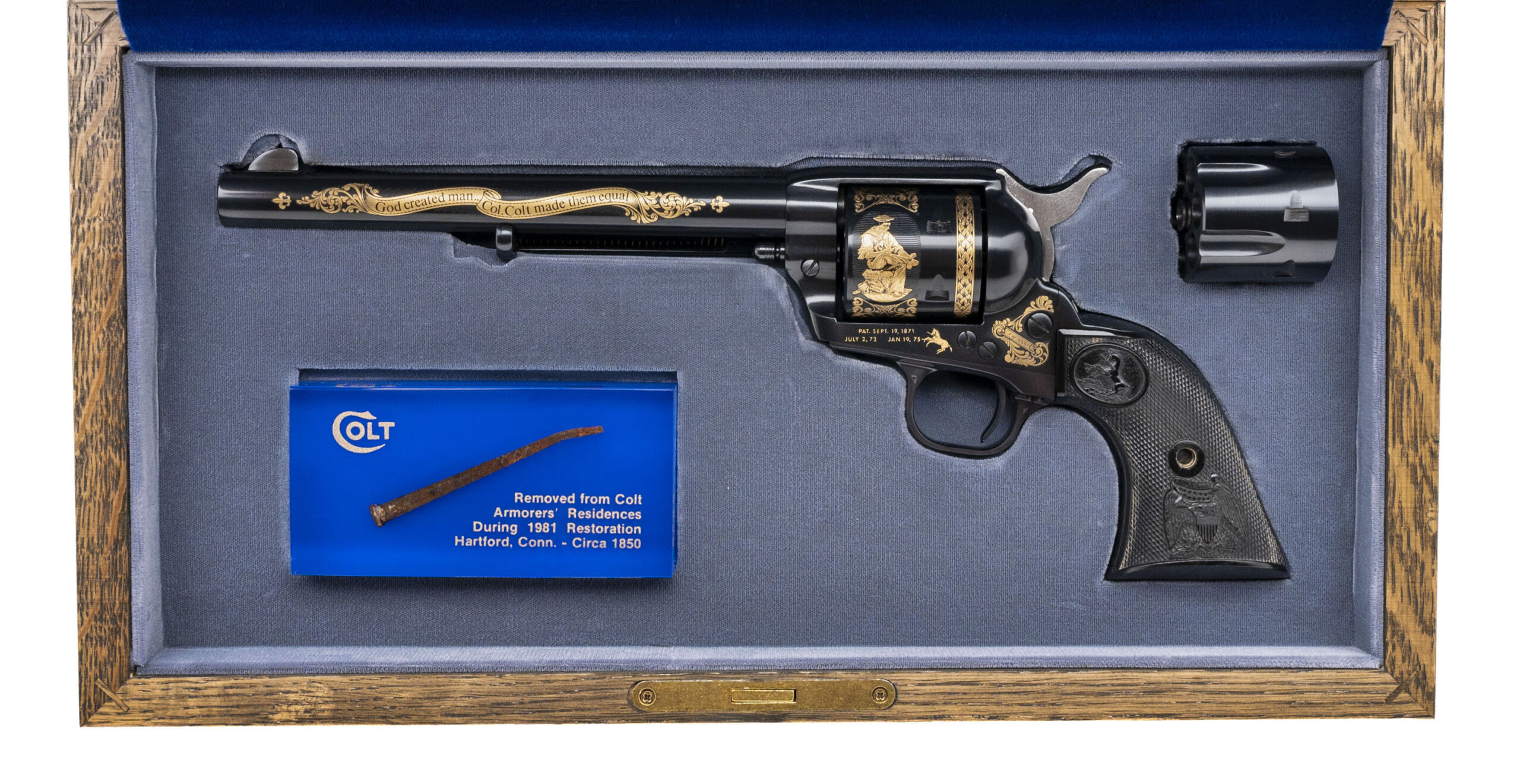 Colt Single Action Sam Colt "Rusty Nail" Commemorative .44-40 Revolver (C20418)