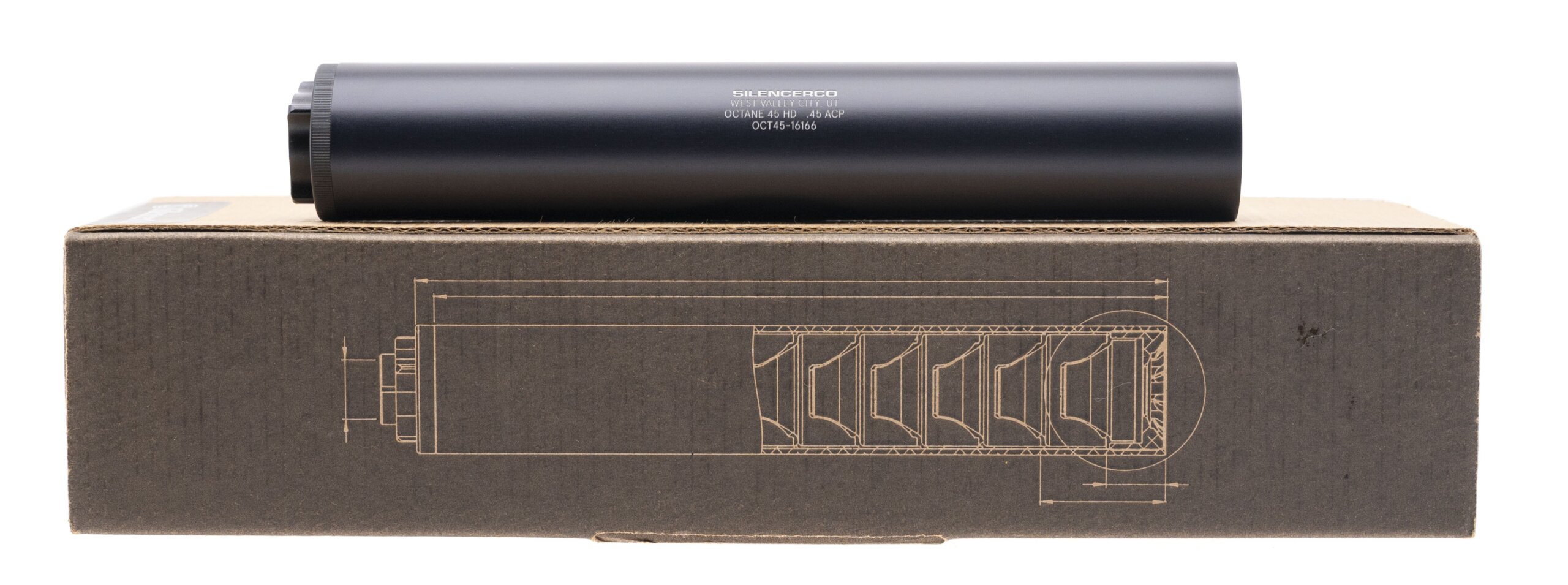 (SN:OCT45-13518) SilencerCo Octane 45 HD .45 Cal Suppressor (NGZ4747) New