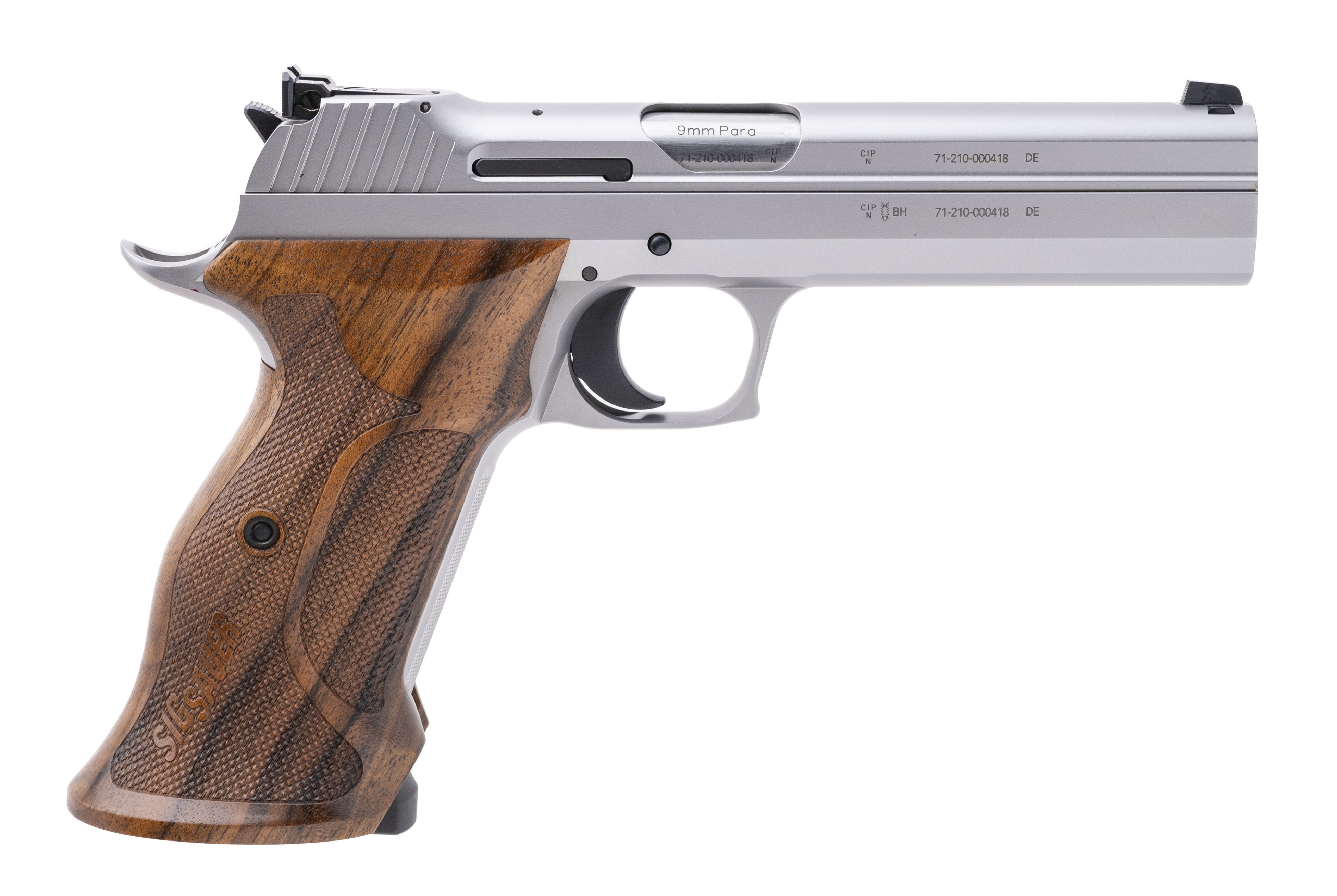 Sig Sauer P210 Legend Super Target Silver Pistol 9mm (PR68875) Consignment