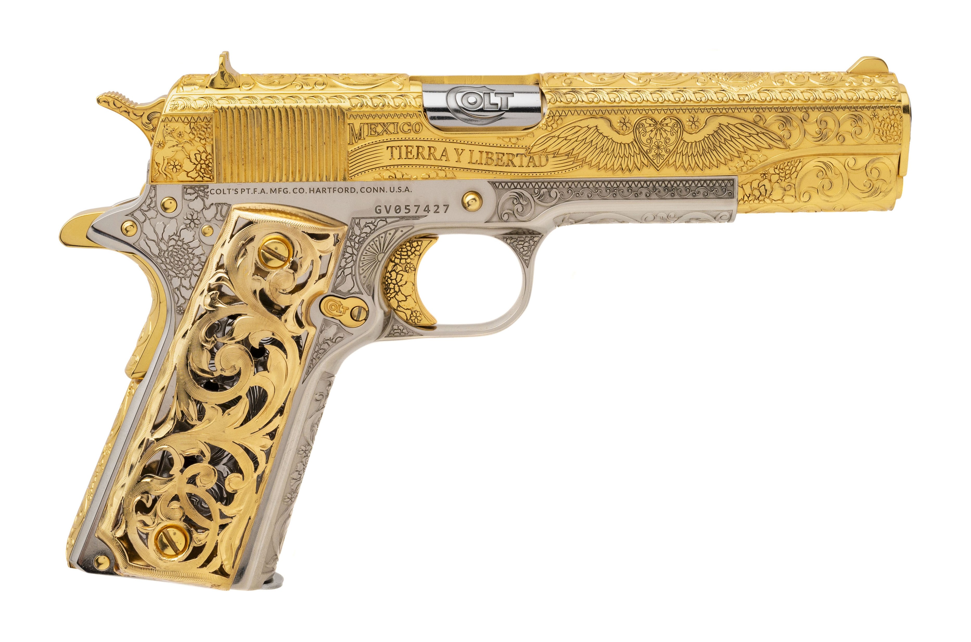 Mad Cactus Custom Emiliano Zapata Colt Government Pistol .38 Super (C20306)