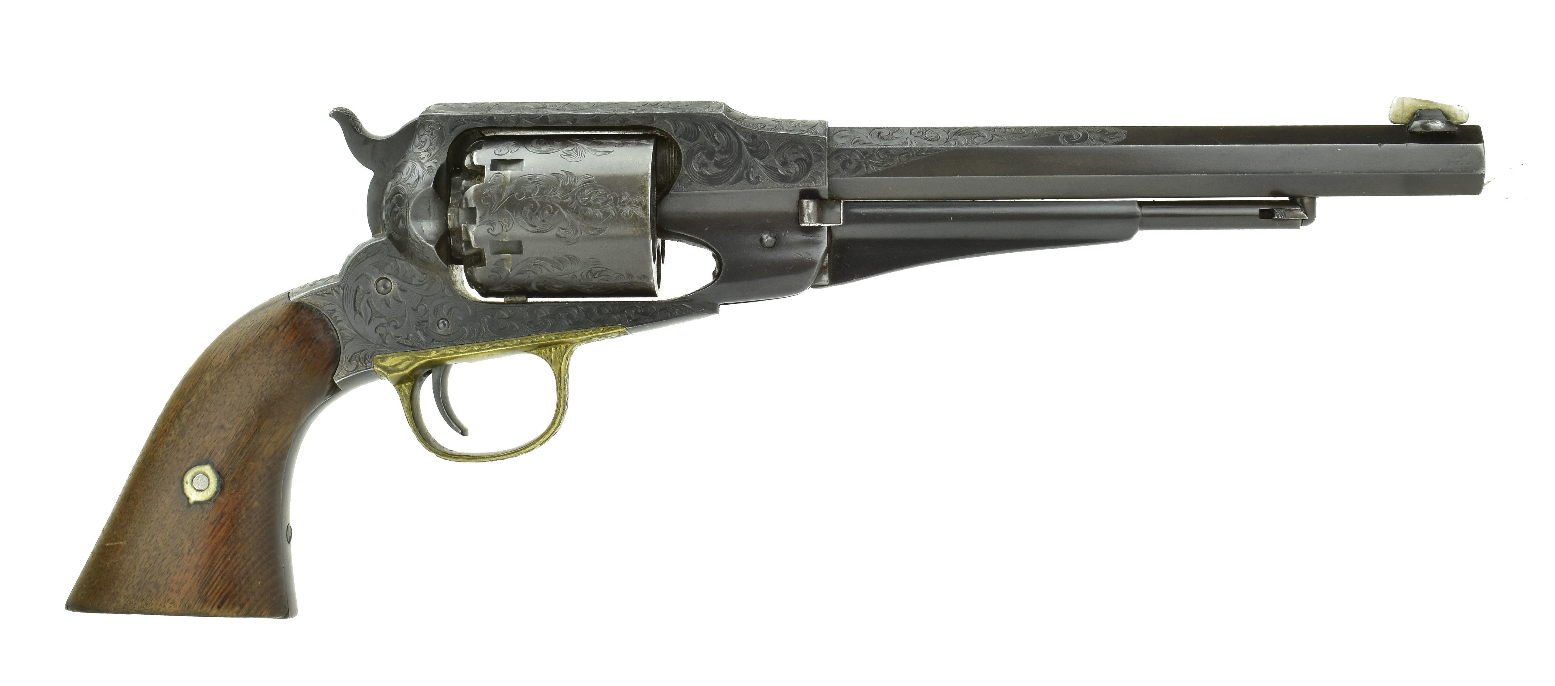 R. Remington New Model Army モデルガン ベルト付き Remington Model 1858 (New Model Army) Engraved .44 Caliber (AH5113