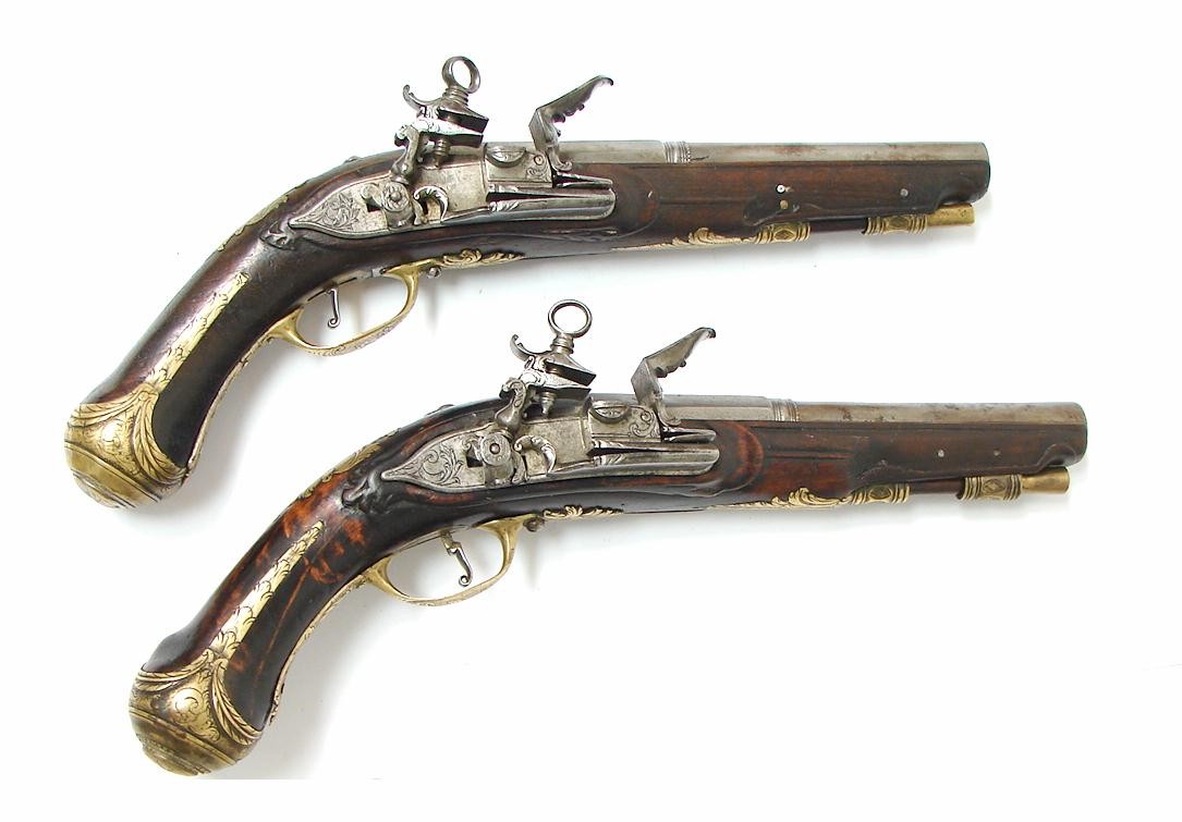 Pair of Italian Miguelet Lock Pistols (AH2982)