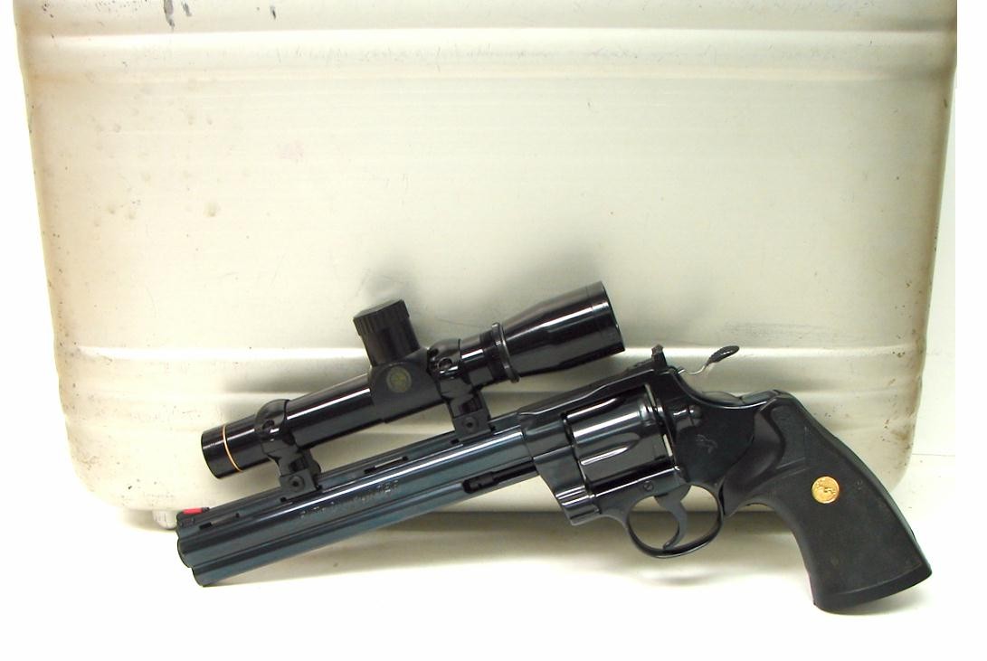 Colt Python Hunter .357 Mag caliber revolver. Rare Hunter model with 8 ...