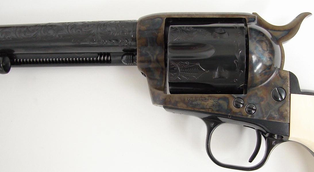 Teddy Roosevelt commemorative revolver issued in 1984 with wood