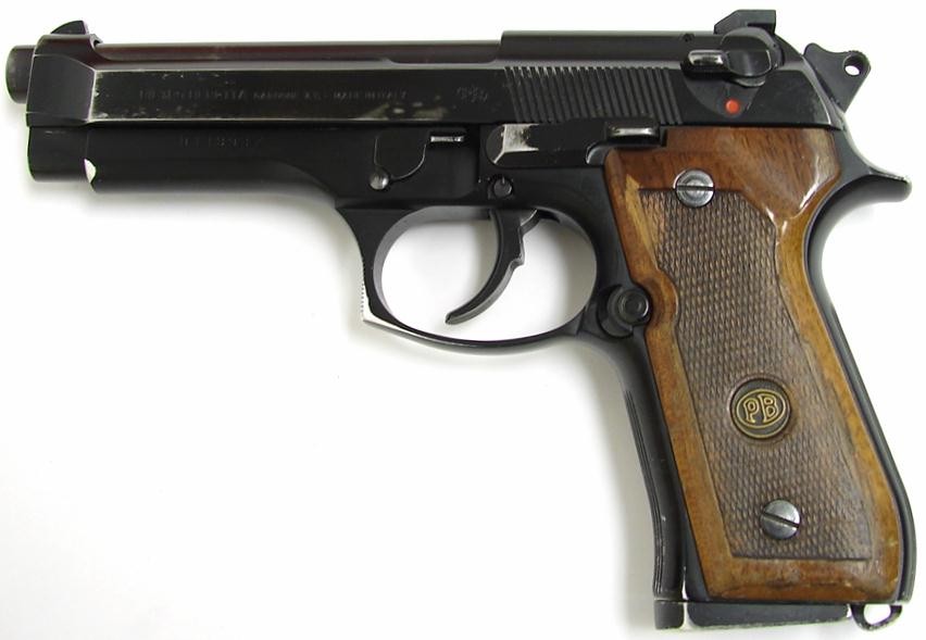 Beretta 92F 9mm caliber pistol from the infamous North Hollywood