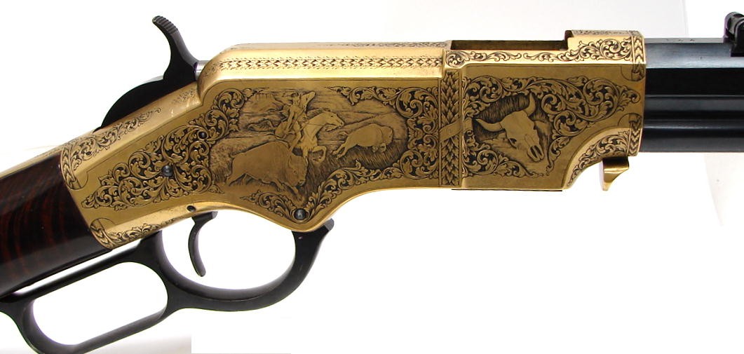 Navy Arms 1860 Henry .44-40 caliber rifle. Beautifully custom