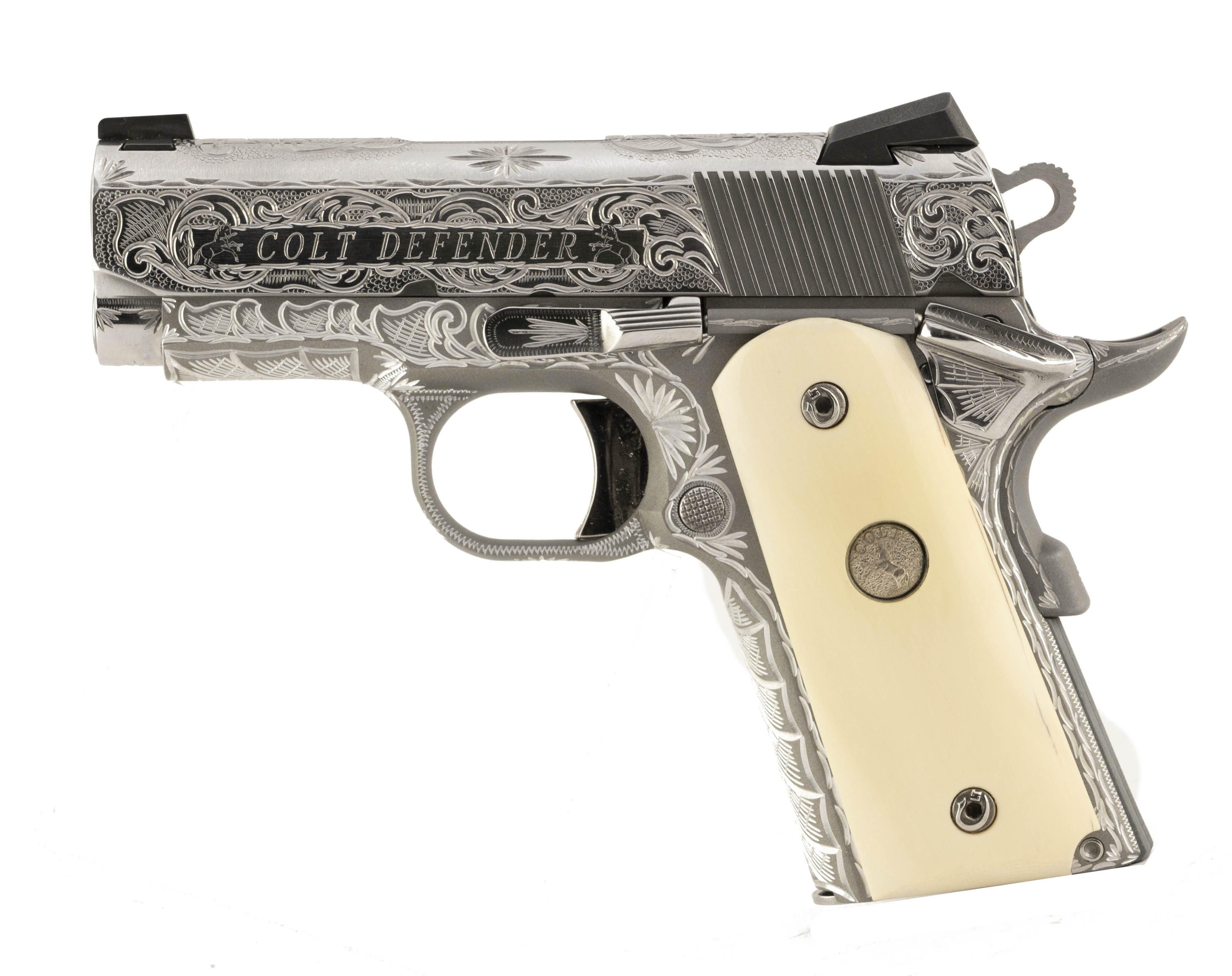 Colt Custom Engraved Defender .45 ACP (C16744) - Collectors Firearms