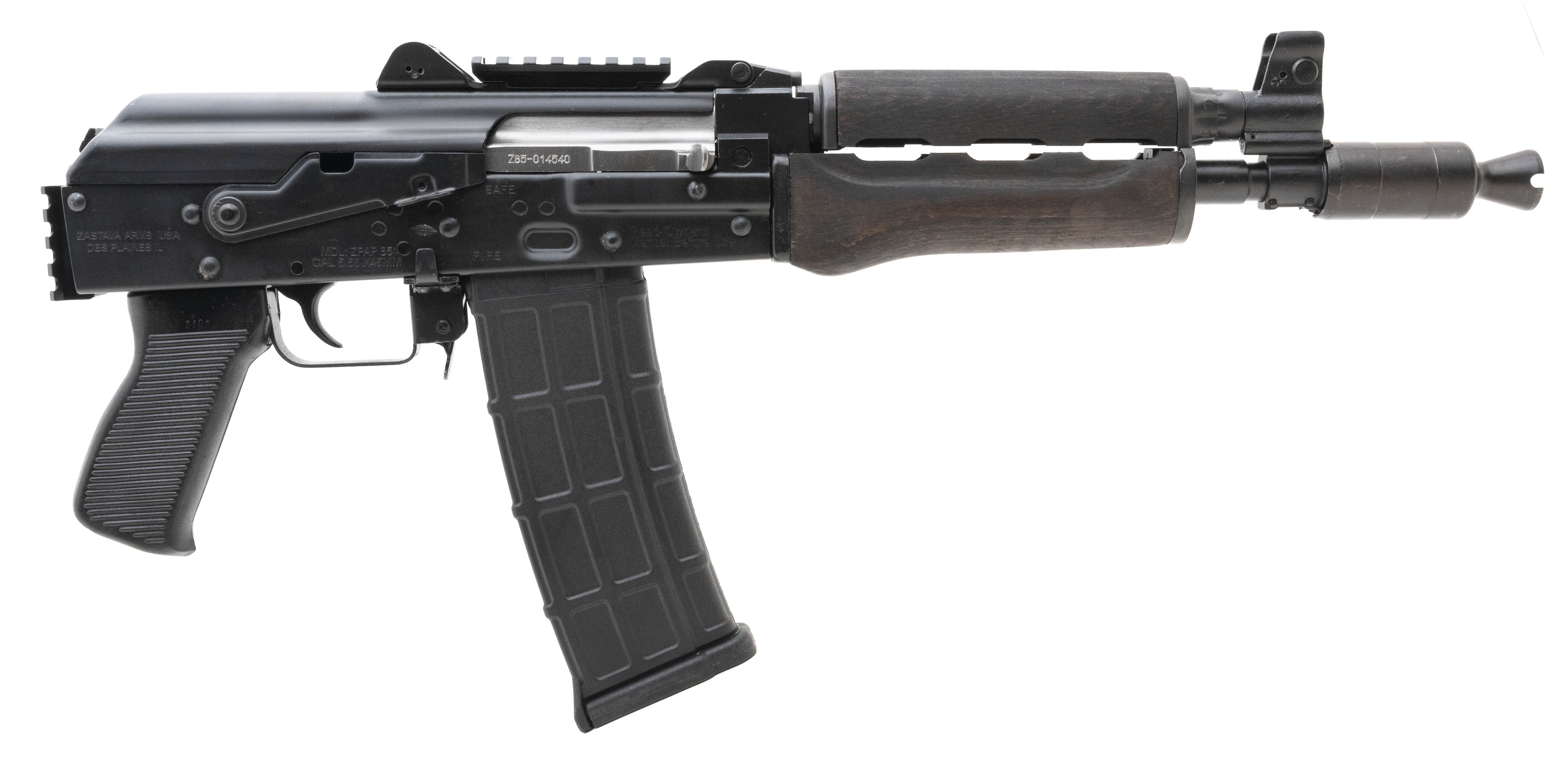 (SN: Z85-018386) Zastava ZPAP85 Pistol 5.56mm (L2025-13287) NEW