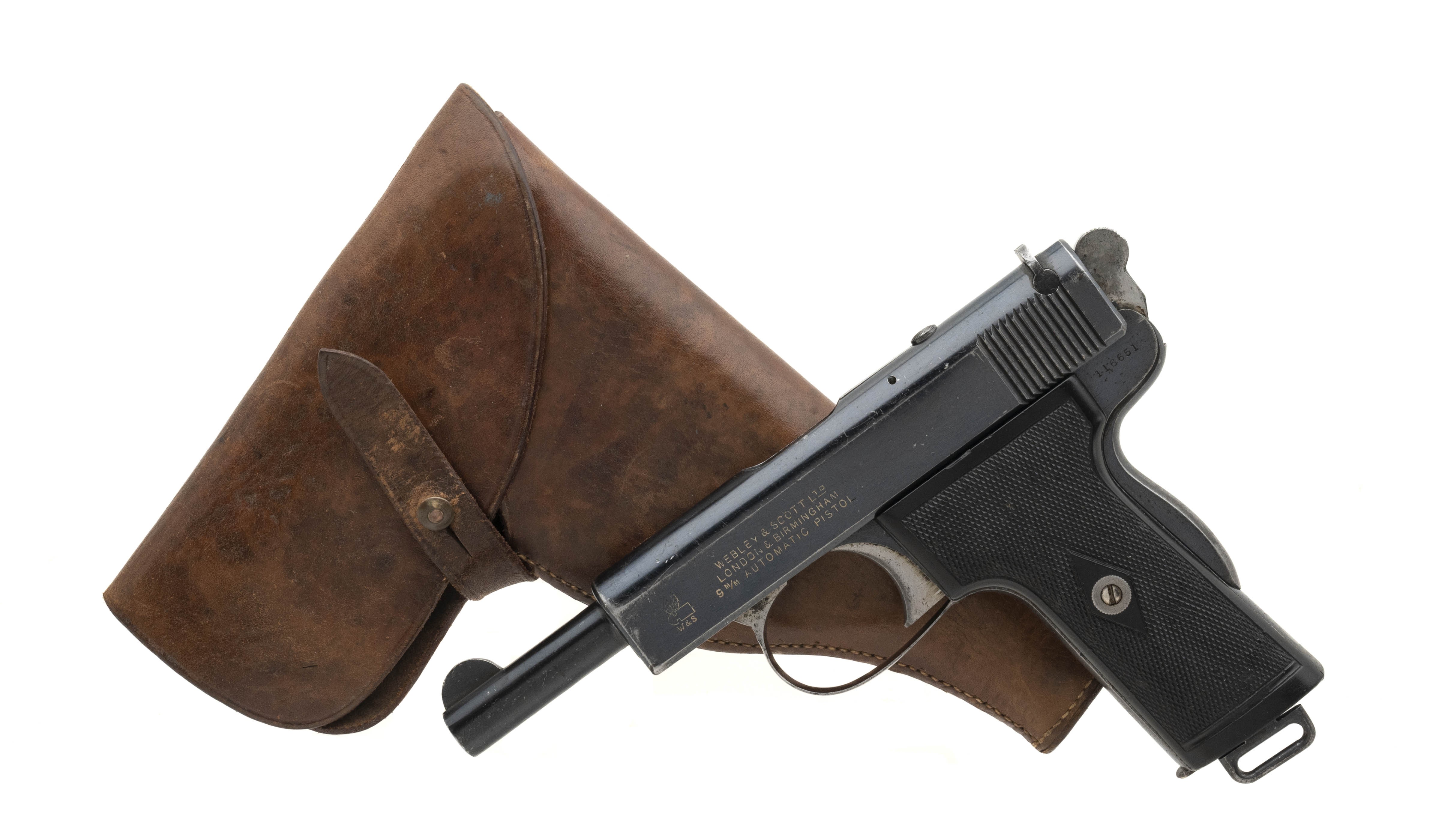 British Flying Ace Webley & Scott 1909 9mm (pr63830)(consignment)