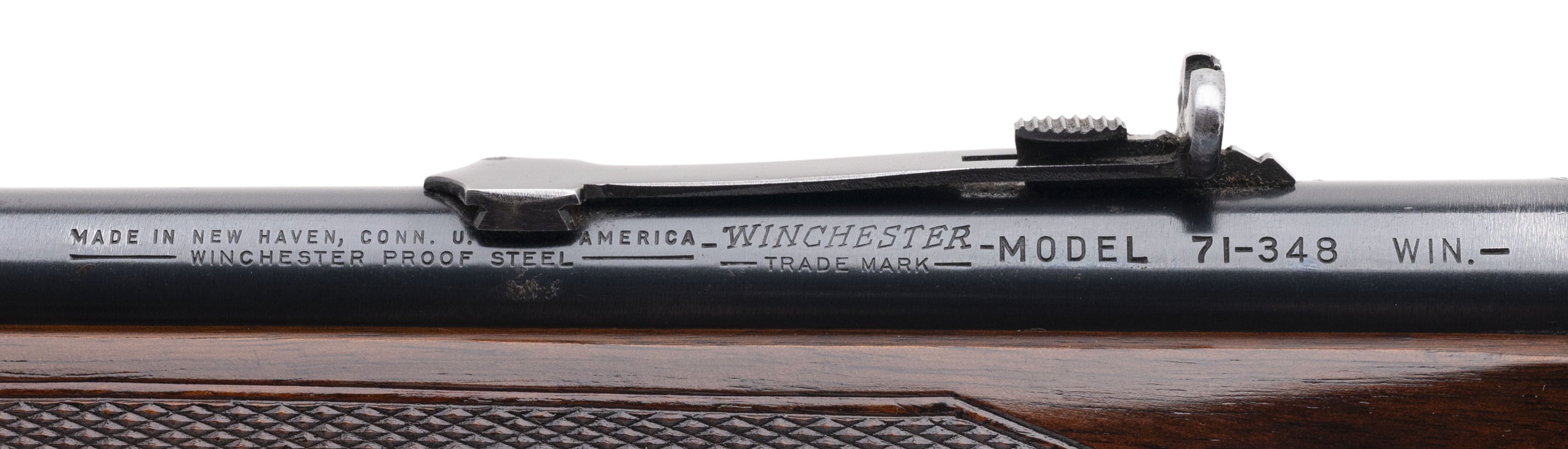 Winchester 71 Deluxe .348 WCF Rifle (W12743) - Collectors Firearms
