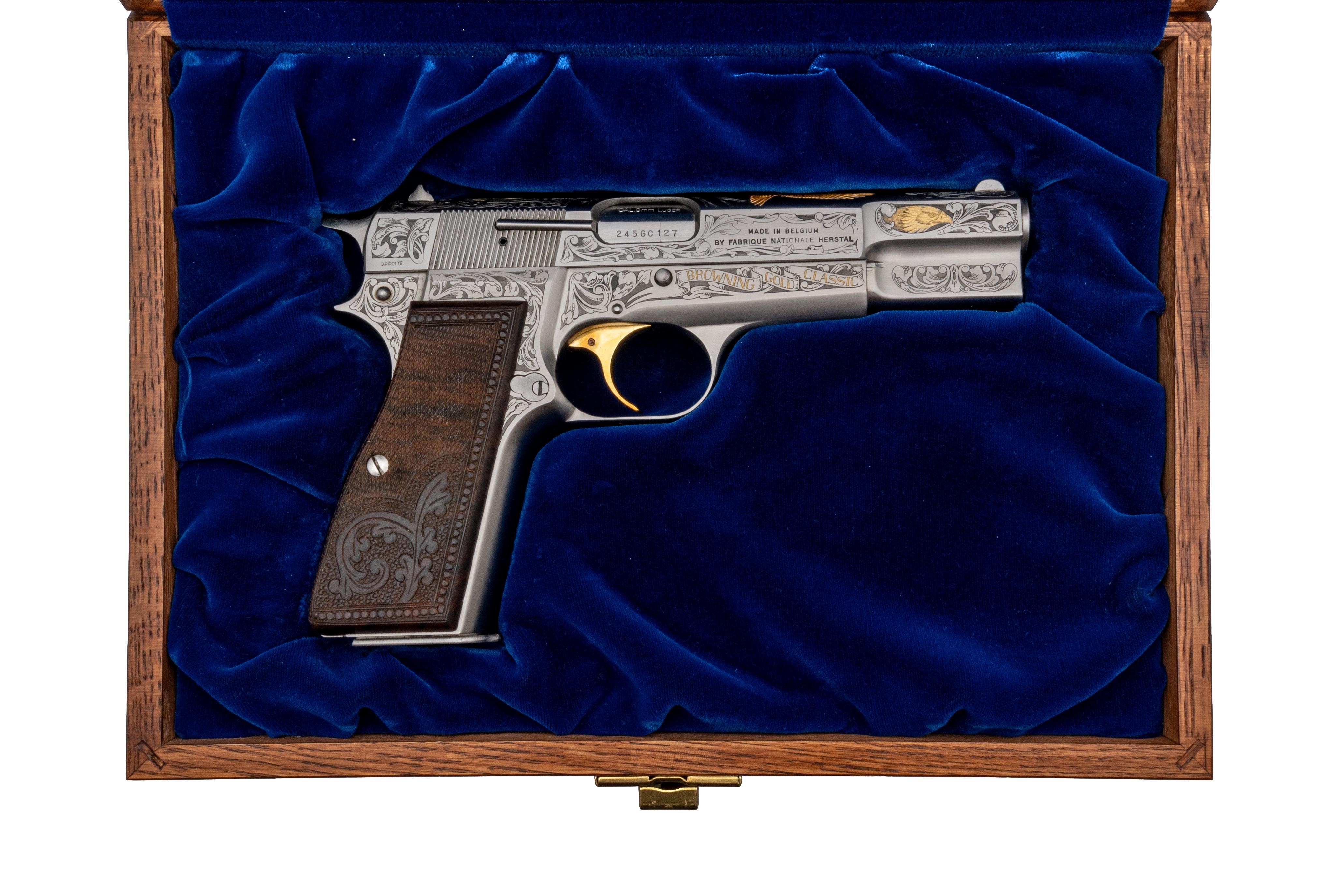 Browning HI-Power Gold Classic Pistol 9mm (PR65794) - Collectors