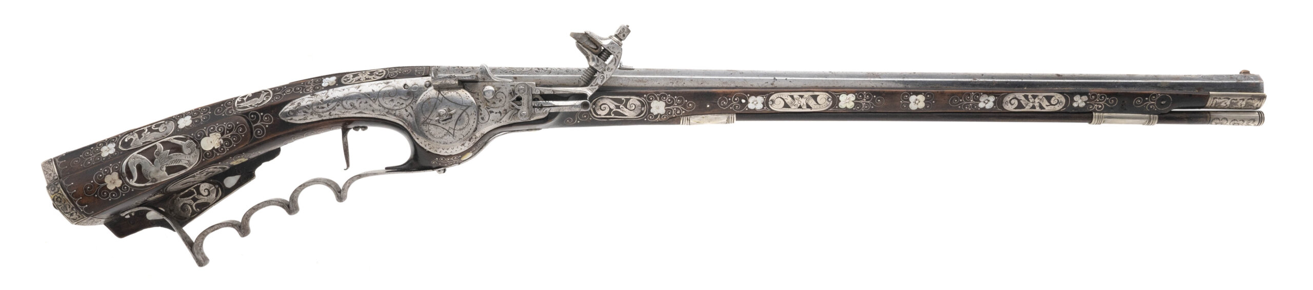 Extremely Fine Silver Mounted Silesian Wheellock Pistol (AH8795)