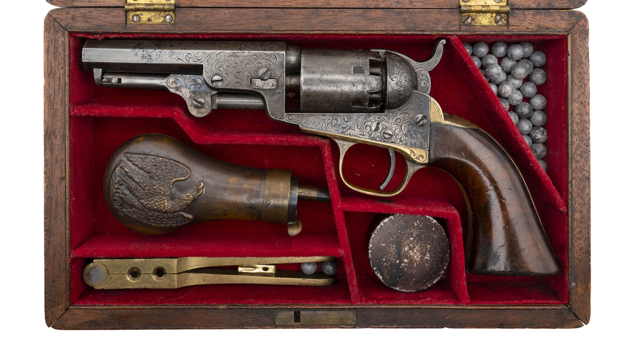 Cased Presentation Factory Engraved Colt 1849 Pocket Revolver (AC1171)