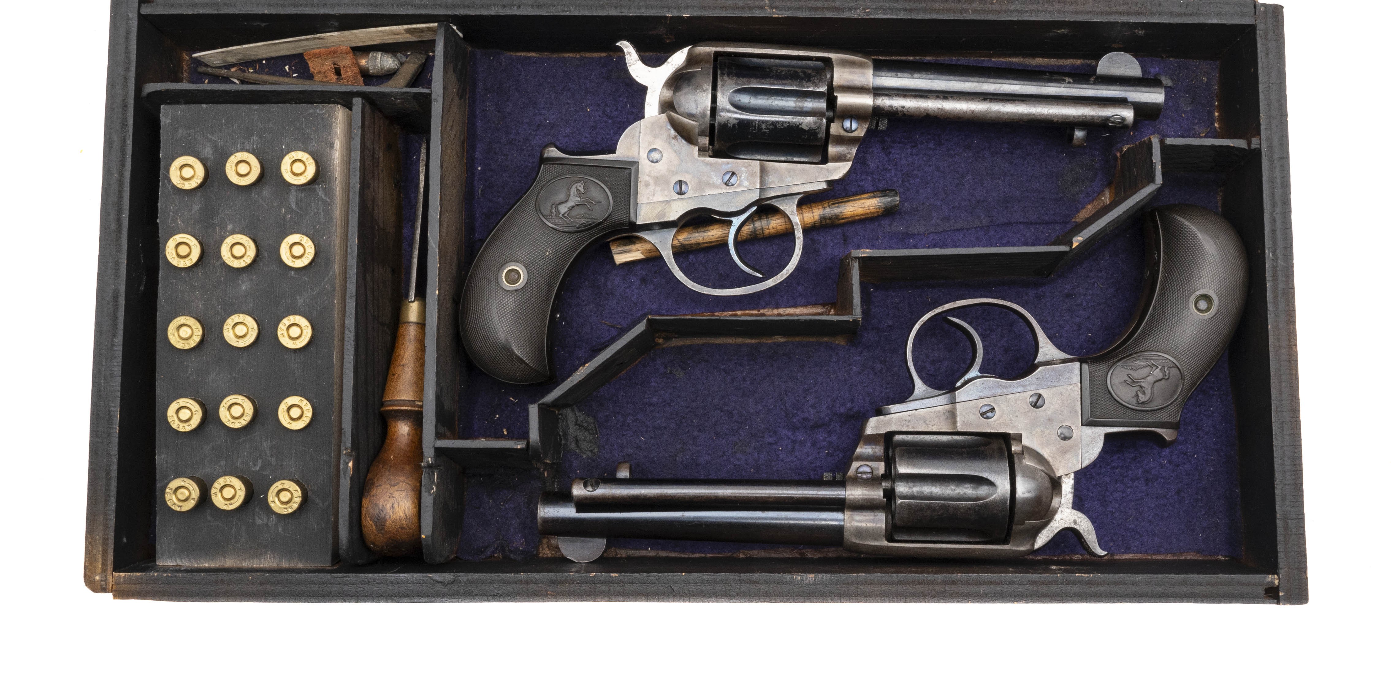 Double Cased Pair of Colt 1877 Lightning Revolvers (C19515)