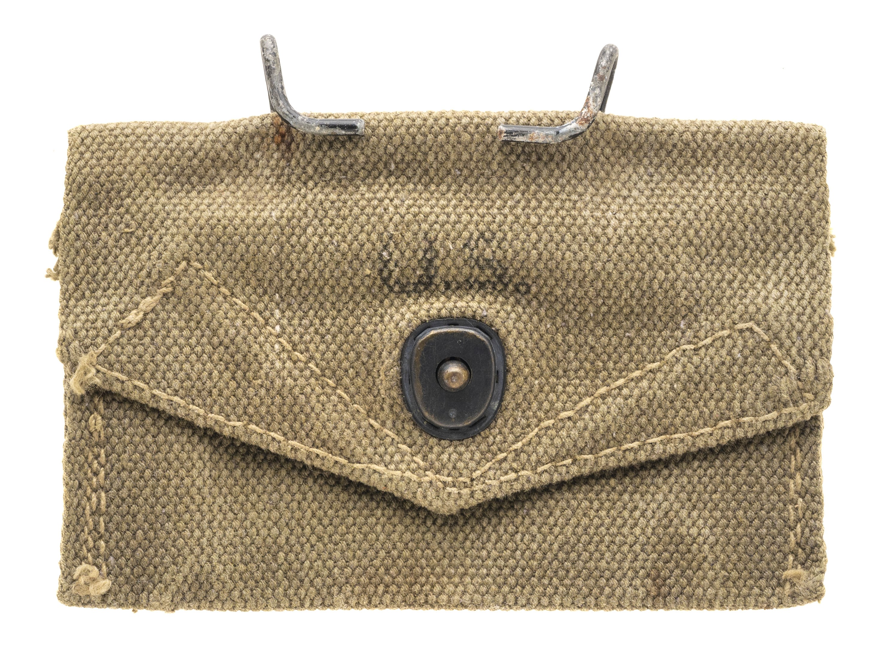 WW2 OLIVE DRAB CARLISLE BANDAGE POUCH (MM3436)
