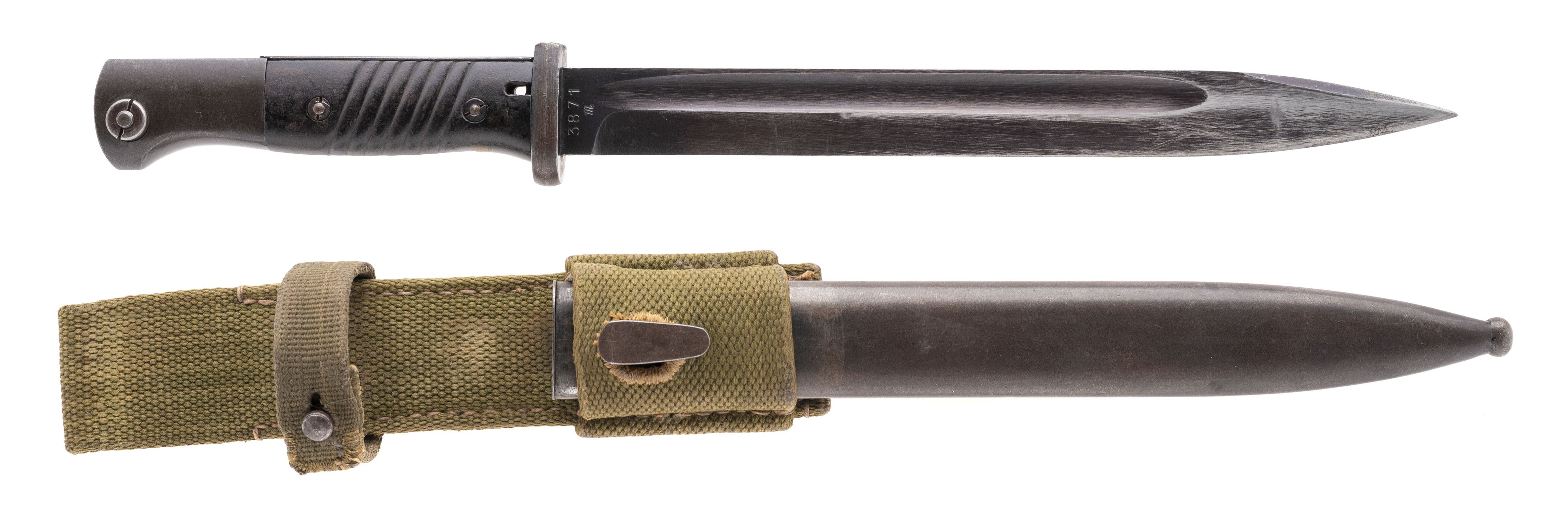 WW2 Kar98k bayonet with scabbard & tropical frog (MEW2219)