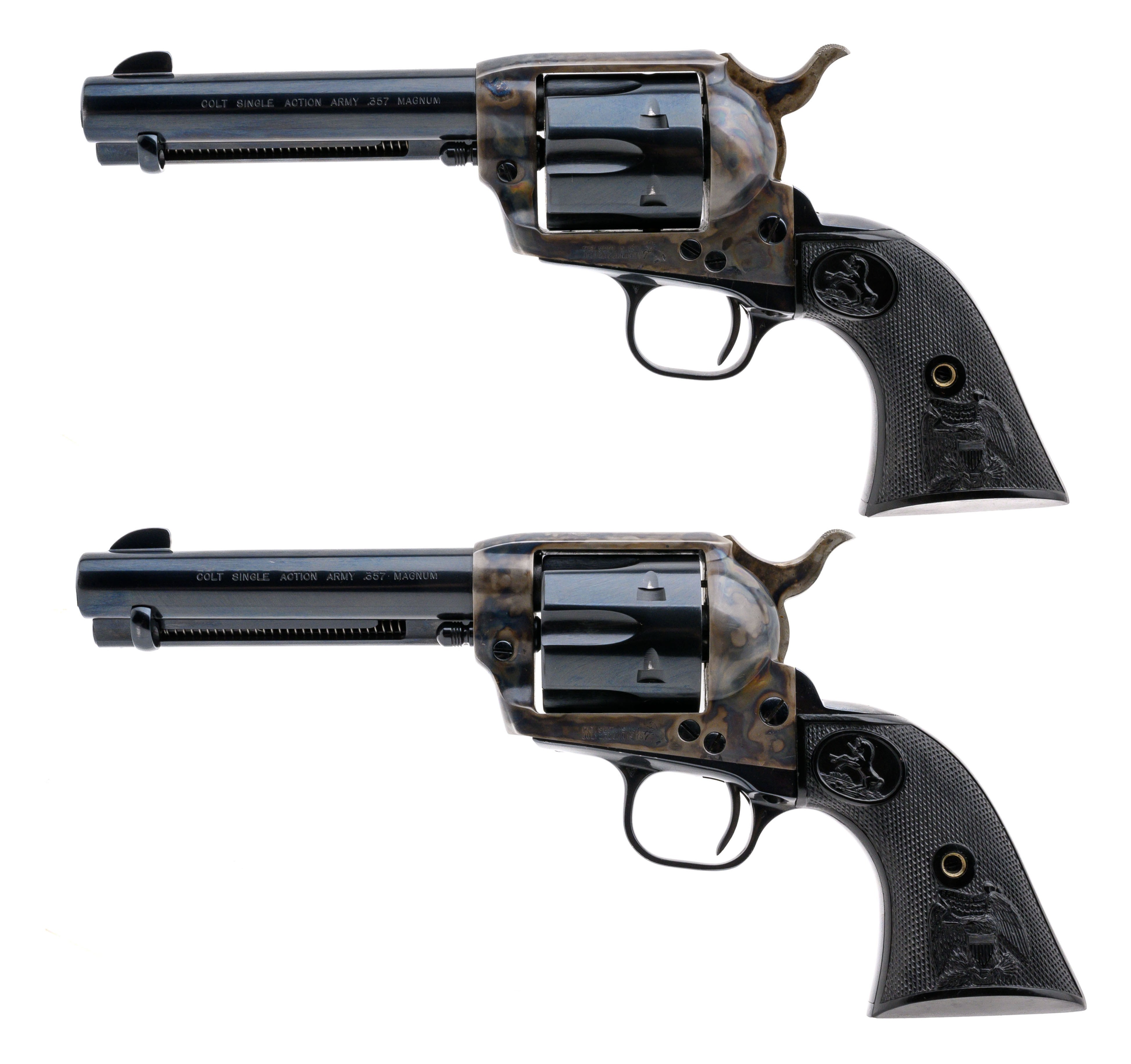 Consecutive Pair Of Colt Single Action Army 3rd Gen Revolvers .357 Magnum(C20249)