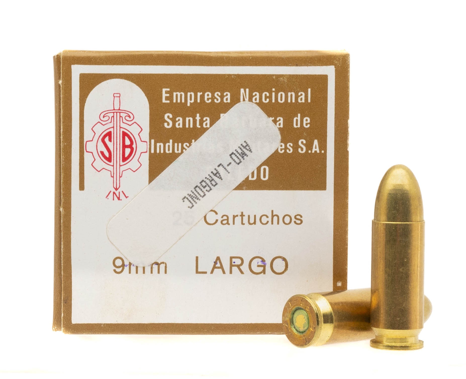 Rare Toledo 9mm LARGO Pistol Ammo (AM2234)