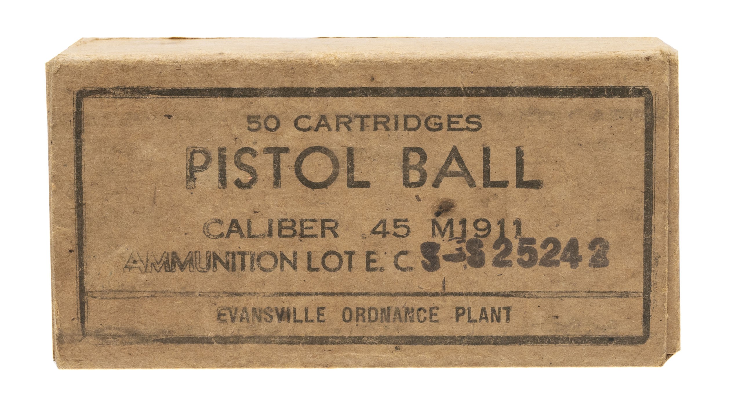 WW2 Evansville Ordnance Pistol Ball .45 ACP Ammo  (AM2045)