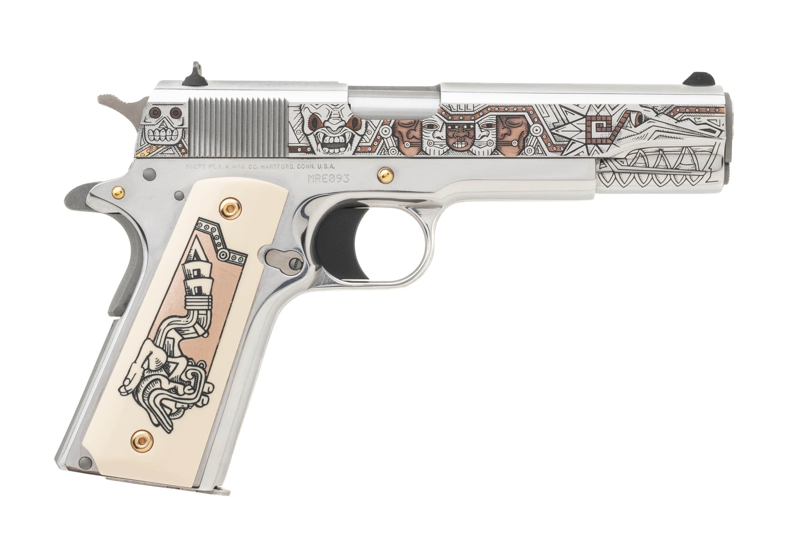 Colt Rose Gold Mexican Heritage Pistol .38 Super (C19487)