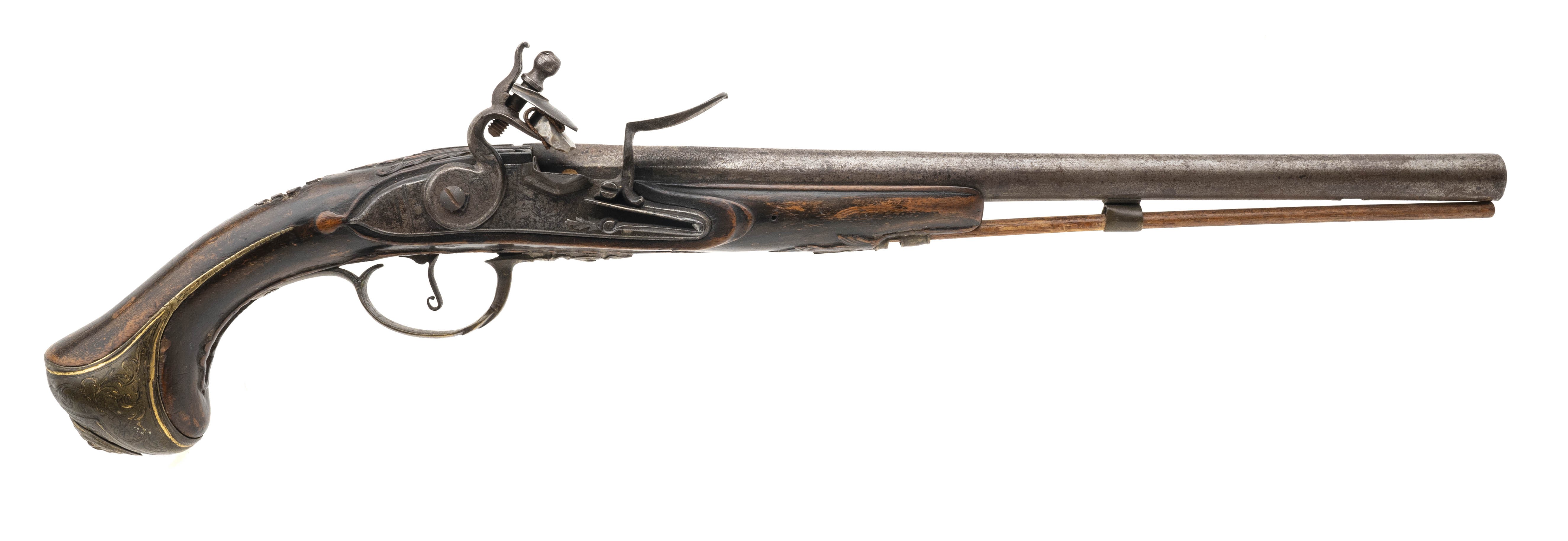 Extremely Rare Indian Trade Pistol W/ Serpentine Lock (AH8033)