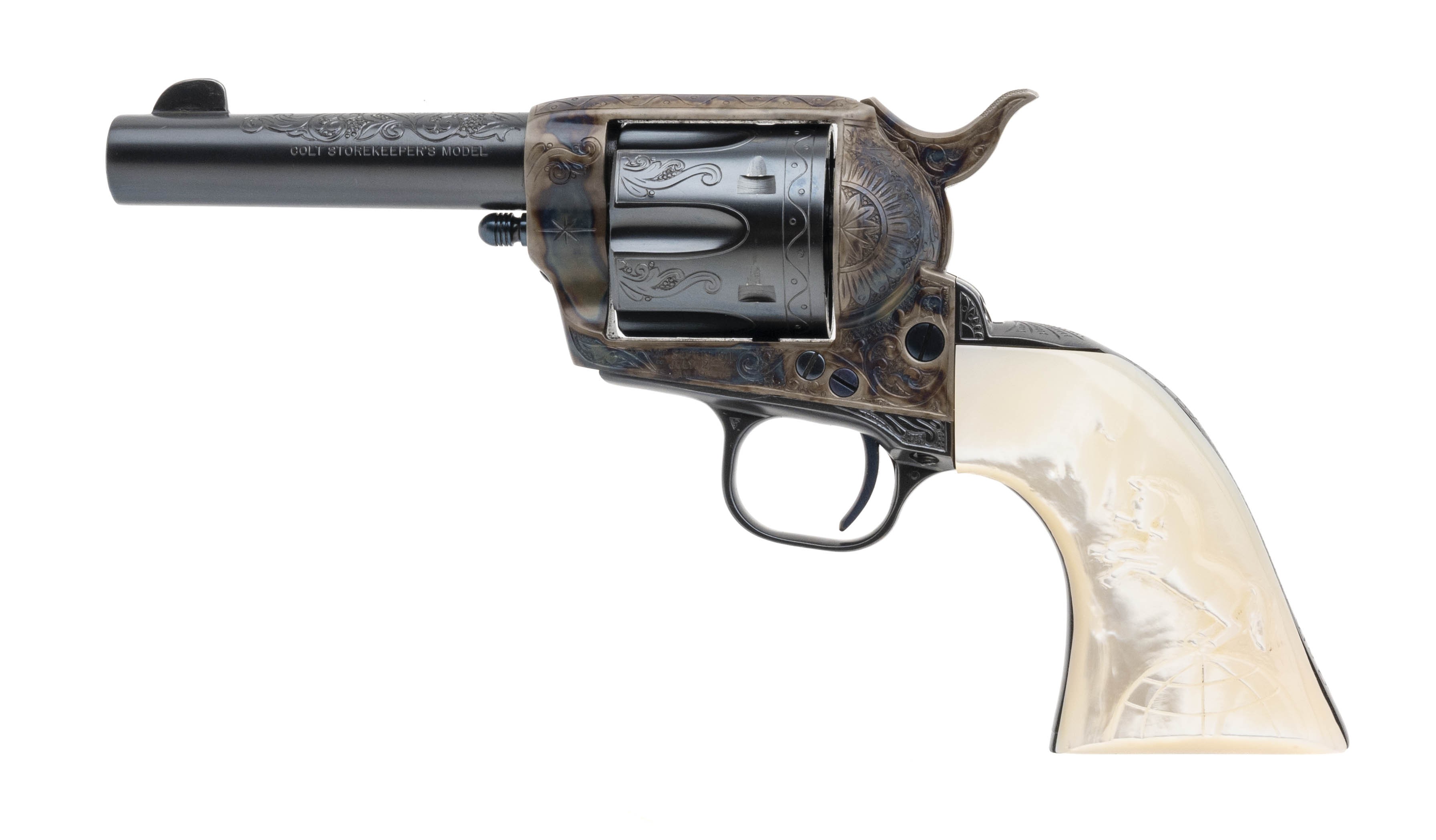 Colt Storekeeper Engraved Revolver .45 LC (C20346)