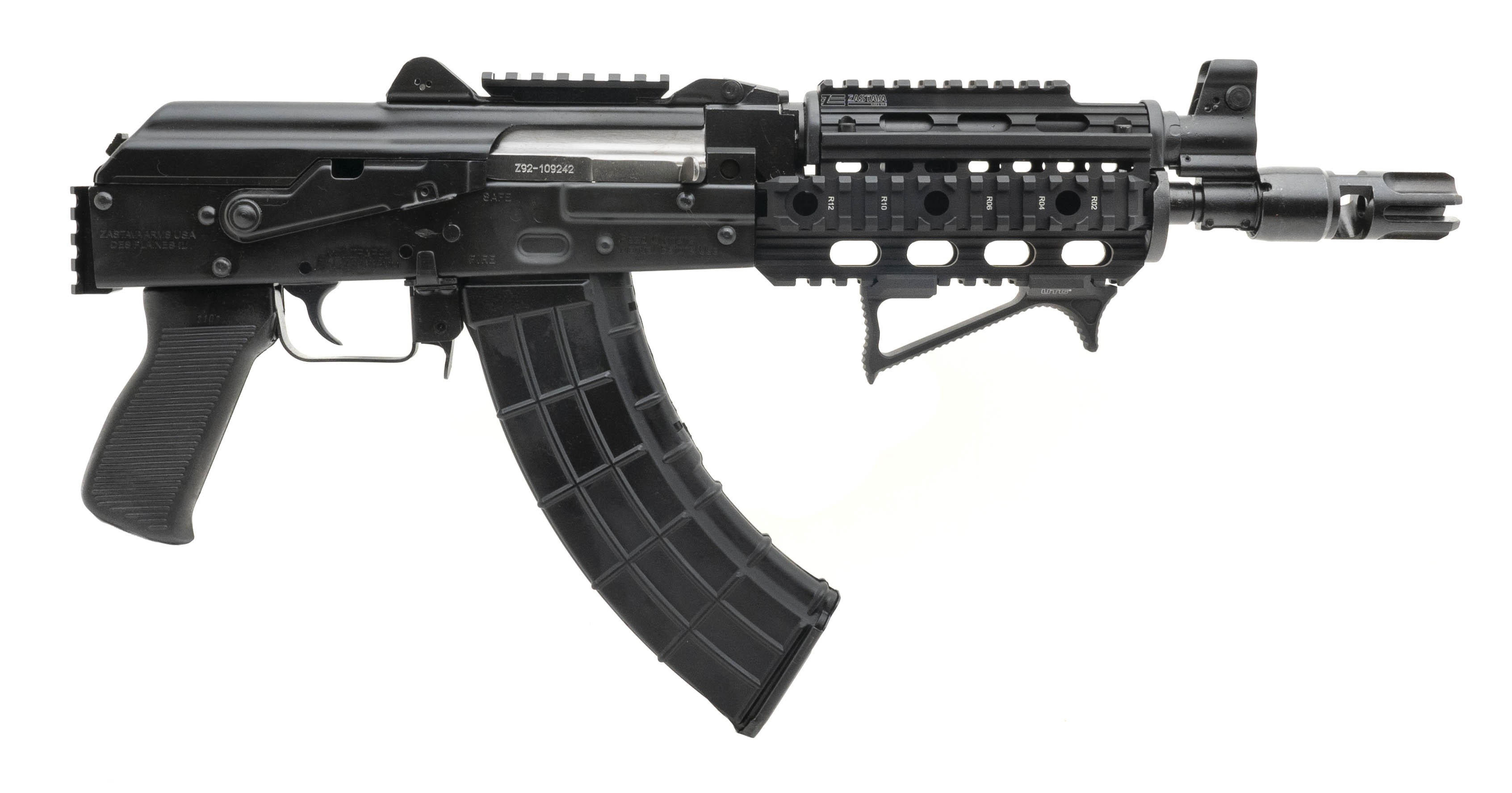 SN: Z92-115459) Zastava ZPAP92 Pistol 7.62x39mm (NGZ2457) NEW