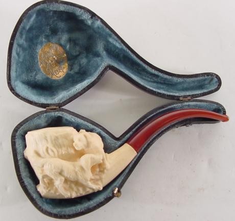 German Meerschaum Antique Pipe  (CUR159)