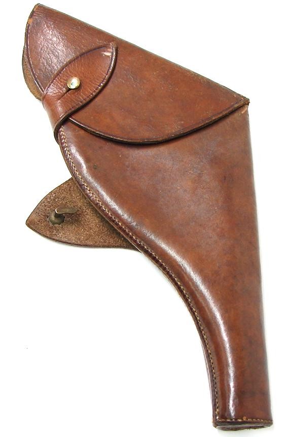 British unmarked holster for the Webley Mark VI revolver. (H819)