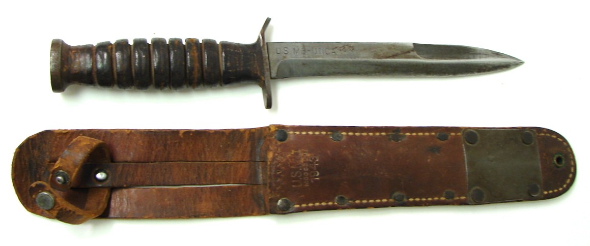 U.S. M-3 fighting knife with scabbard.  (MEW1172)