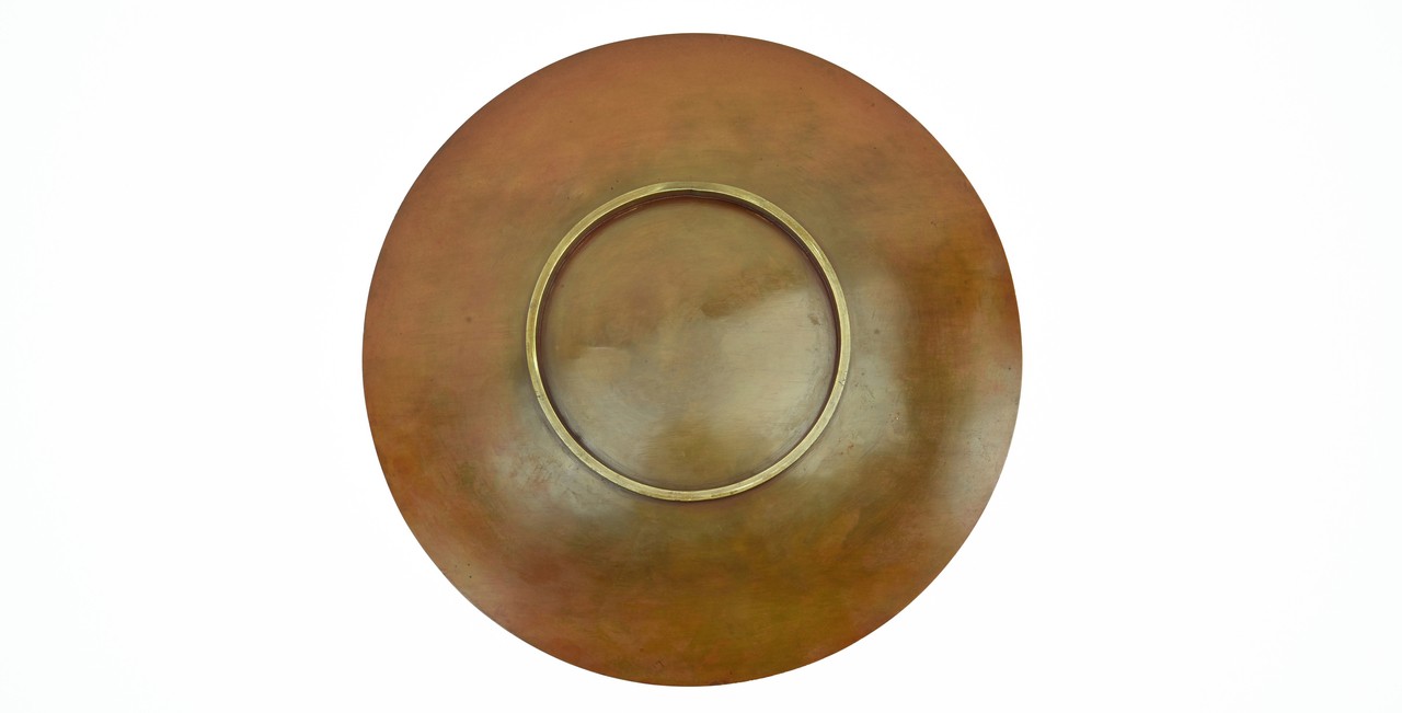 Japanese Meiji Period Shallow Copper Dish (J283)