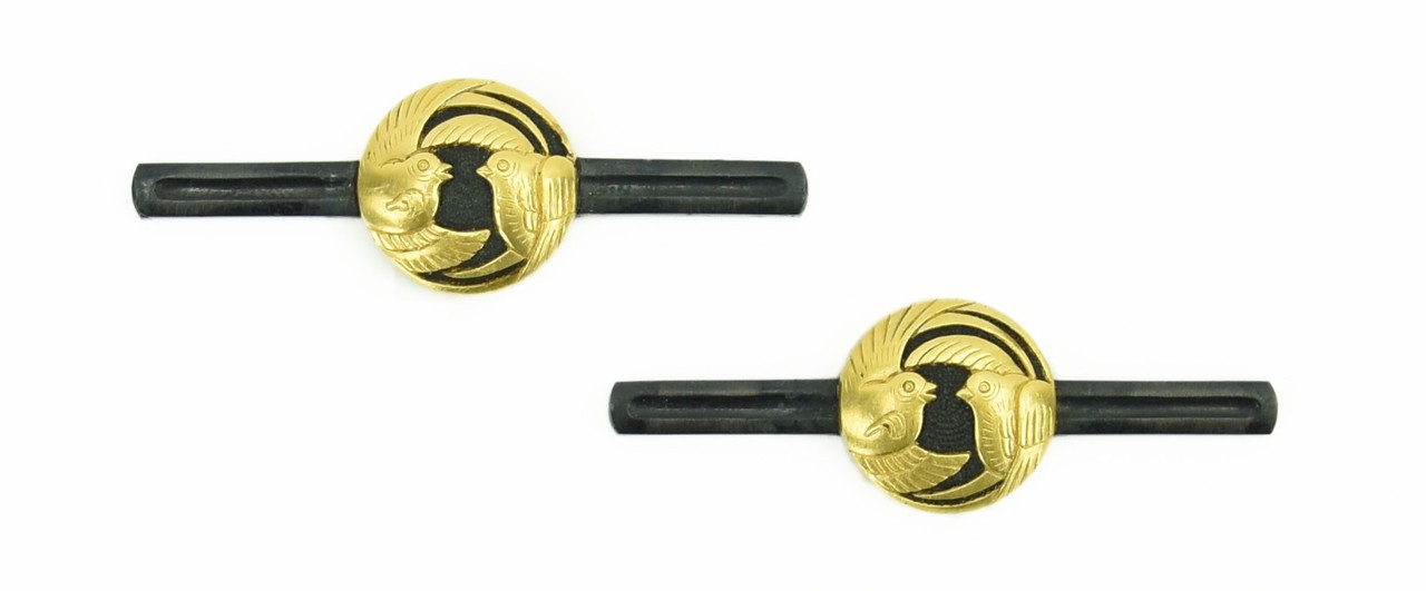 Pair of “bar” Menuki