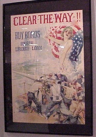 Clear The Way Buy Bonds - Forth Liberty Loan Poster  (MM118)