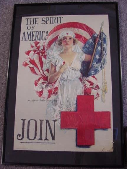 The Spirit Of America Join Red Cross Poster  (MM119)