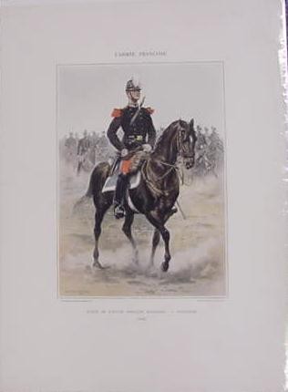 Eleve de LEcole Speciale Militaire - Cavalerie 1885 Reprints  (MM124)